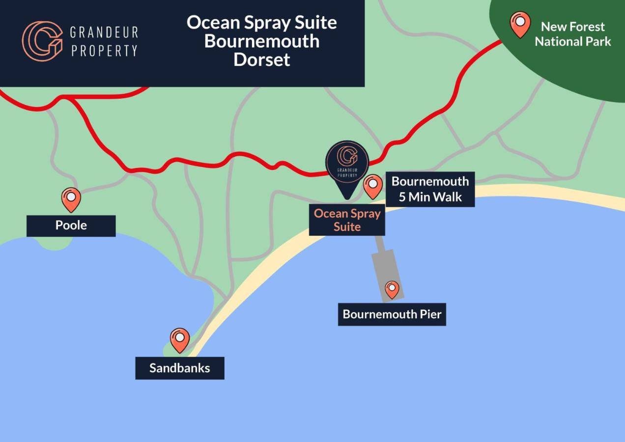 Ocean Spray Suite By Grandeur Property Bournemouth Esterno foto